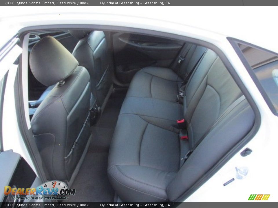 2014 Hyundai Sonata Limited Pearl White / Black Photo #19