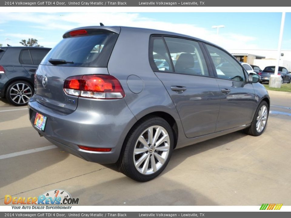 2014 Volkswagen Golf TDI 4 Door United Gray Metallic / Titan Black Photo #2