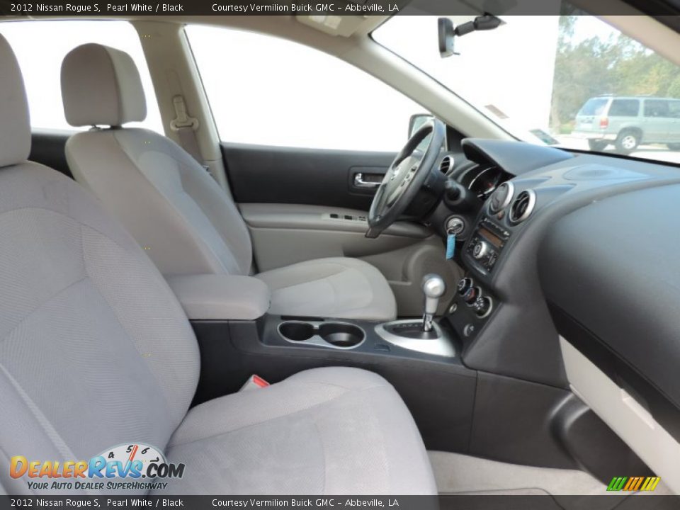 2012 Nissan Rogue S Pearl White / Black Photo #6