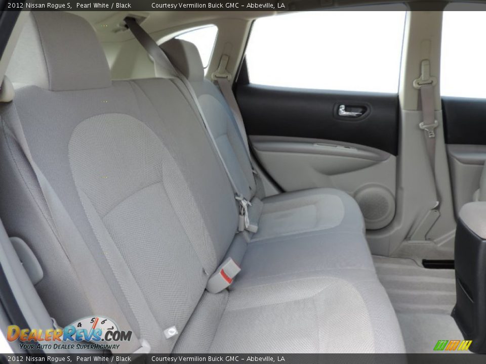 2012 Nissan Rogue S Pearl White / Black Photo #7