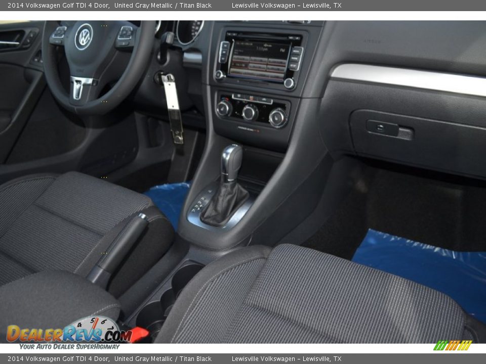 2014 Volkswagen Golf TDI 4 Door United Gray Metallic / Titan Black Photo #6