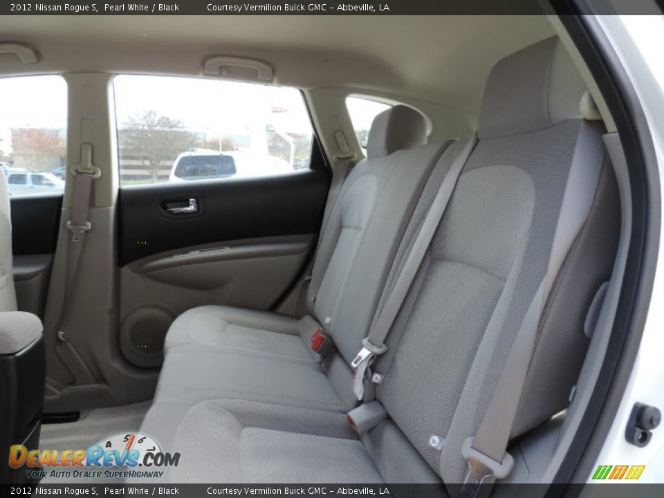 2012 Nissan Rogue S Pearl White / Black Photo #8