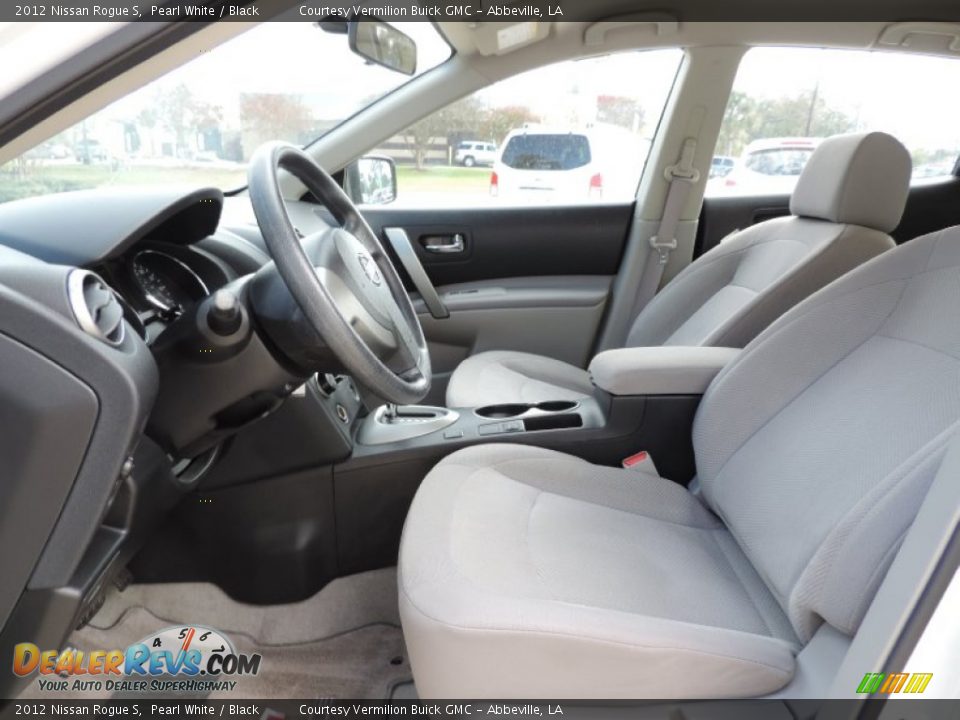 2012 Nissan Rogue S Pearl White / Black Photo #9