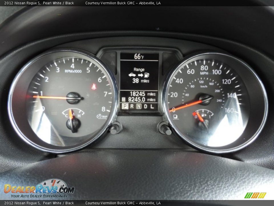 2012 Nissan Rogue S Pearl White / Black Photo #12