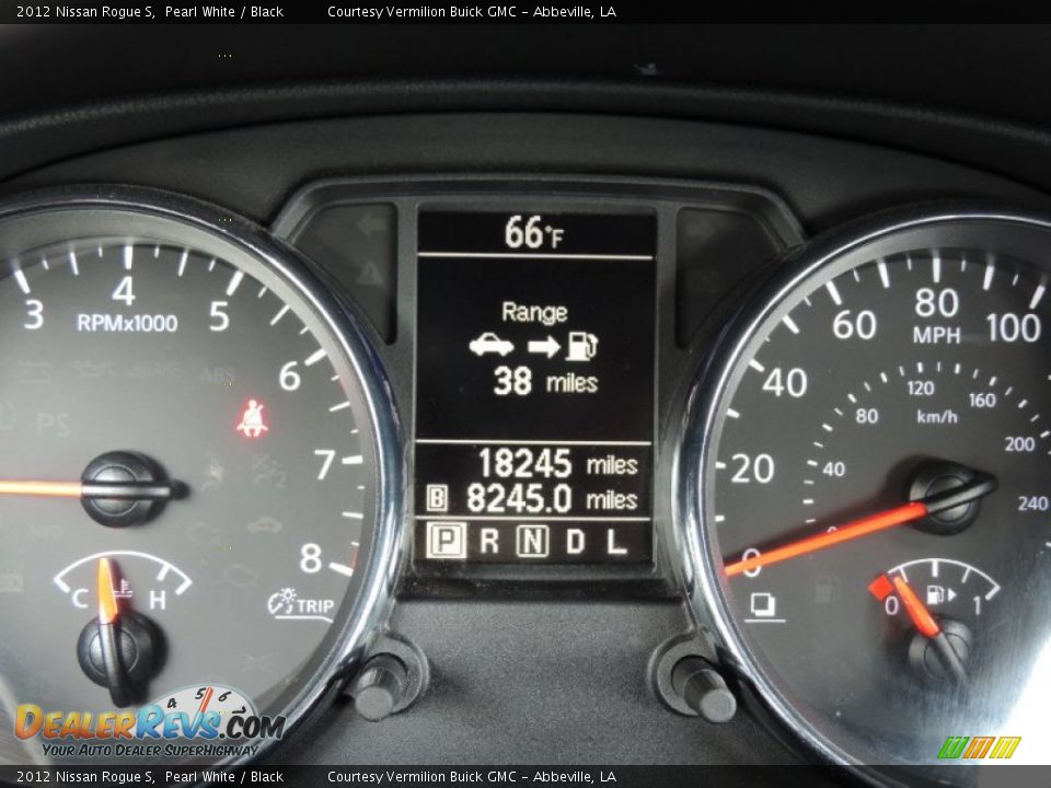 2012 Nissan Rogue S Pearl White / Black Photo #13