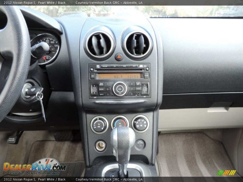 2012 Nissan Rogue S Pearl White / Black Photo #14
