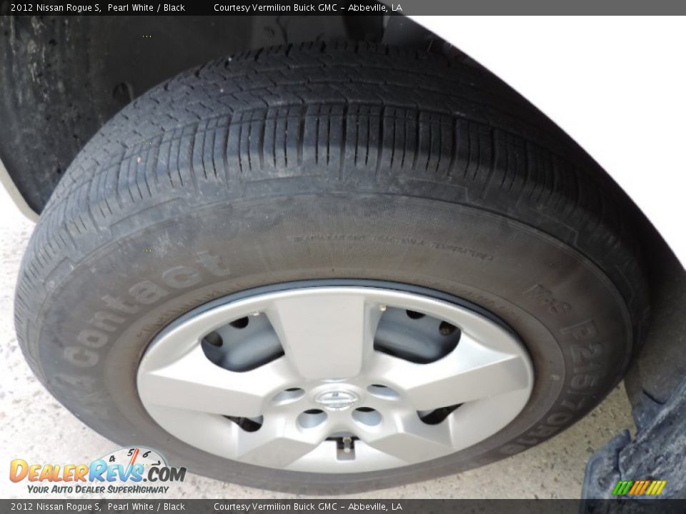 2012 Nissan Rogue S Pearl White / Black Photo #18