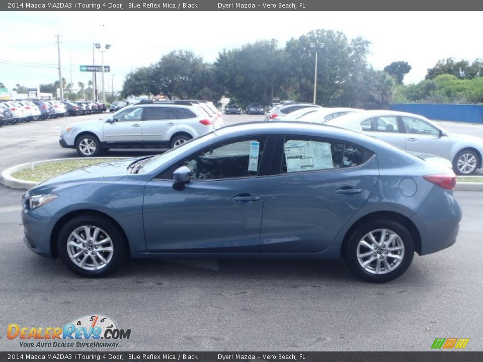 2014 Mazda MAZDA3 i Touring 4 Door Blue Reflex Mica / Black Photo #3