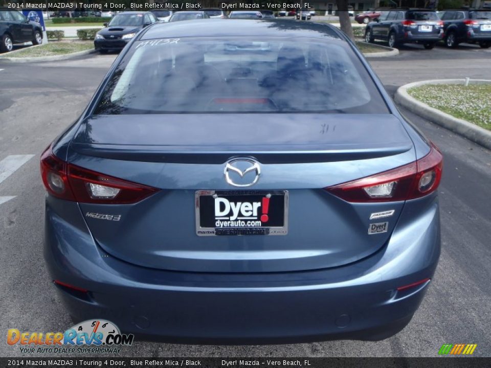 2014 Mazda MAZDA3 i Touring 4 Door Blue Reflex Mica / Black Photo #4