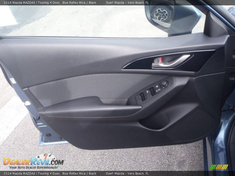 2014 Mazda MAZDA3 i Touring 4 Door Blue Reflex Mica / Black Photo #8