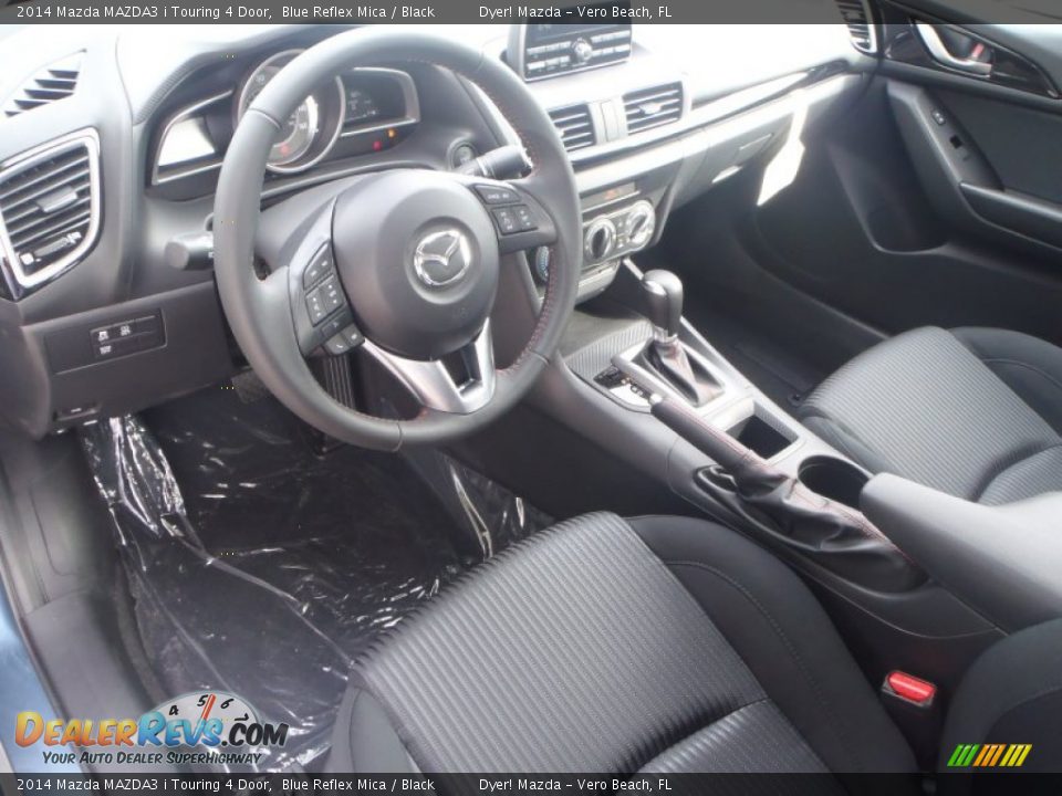 2014 Mazda MAZDA3 i Touring 4 Door Blue Reflex Mica / Black Photo #9