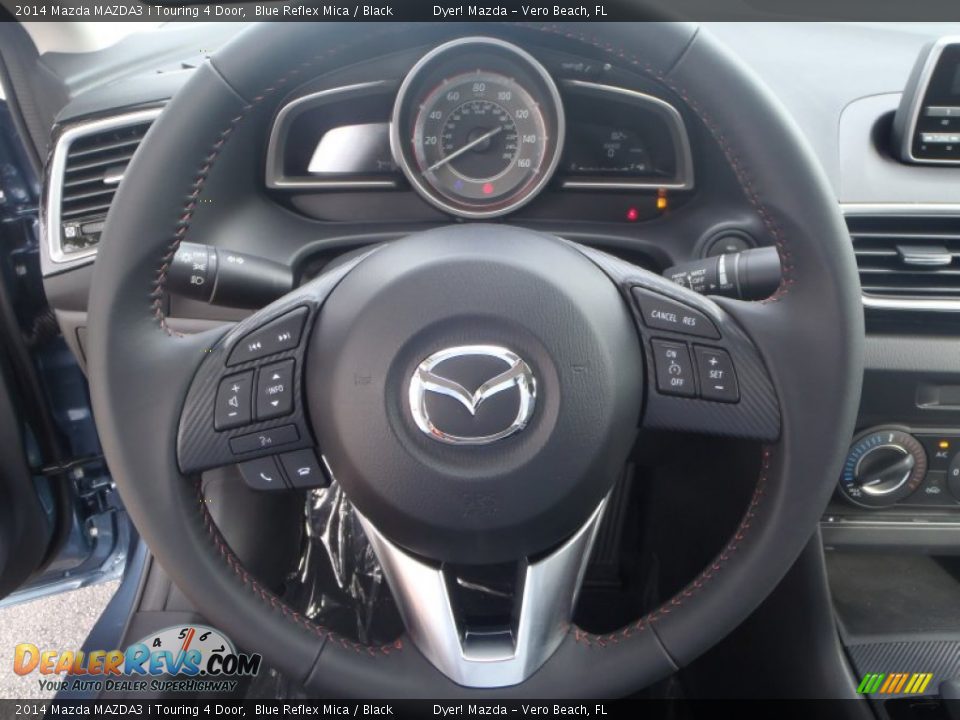 2014 Mazda MAZDA3 i Touring 4 Door Blue Reflex Mica / Black Photo #11