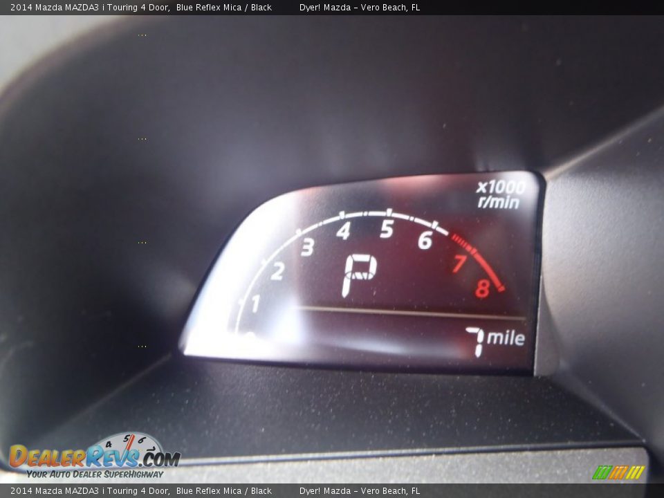 2014 Mazda MAZDA3 i Touring 4 Door Blue Reflex Mica / Black Photo #12