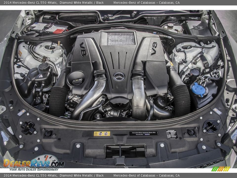 2014 Mercedes-Benz CL 550 4Matic 4.6 Liter Twin-Turbocharged DI DOHC 32-Valve VVT V8 Engine Photo #9