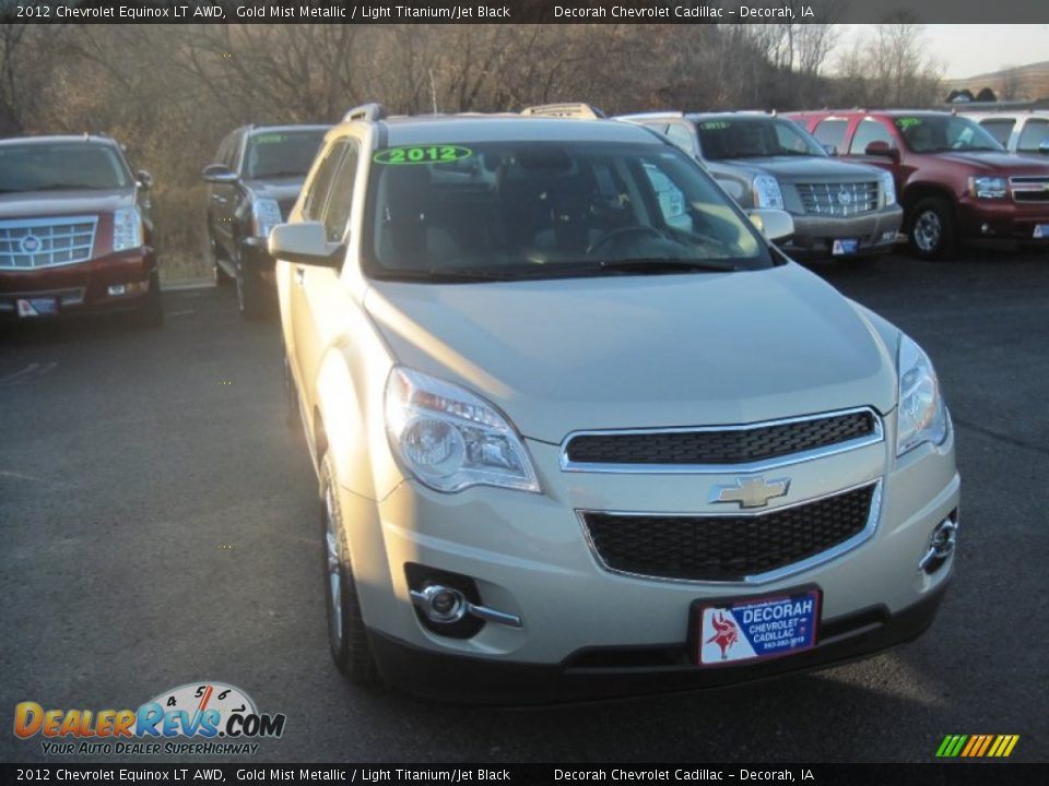 2012 Chevrolet Equinox LT AWD Gold Mist Metallic / Light Titanium/Jet Black Photo #2