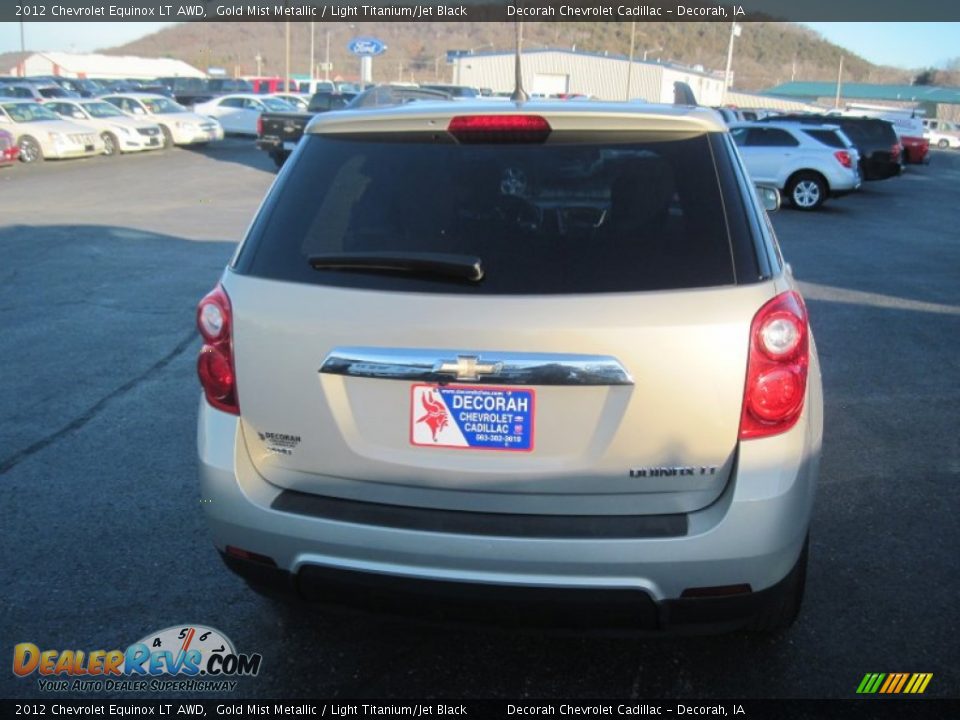 2012 Chevrolet Equinox LT AWD Gold Mist Metallic / Light Titanium/Jet Black Photo #4