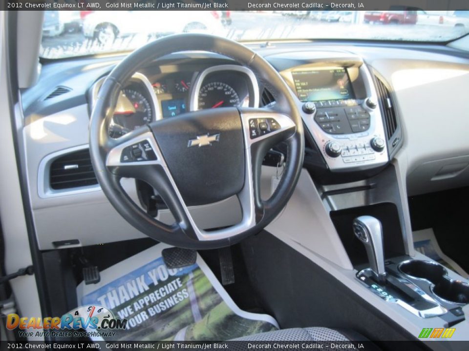 2012 Chevrolet Equinox LT AWD Gold Mist Metallic / Light Titanium/Jet Black Photo #8