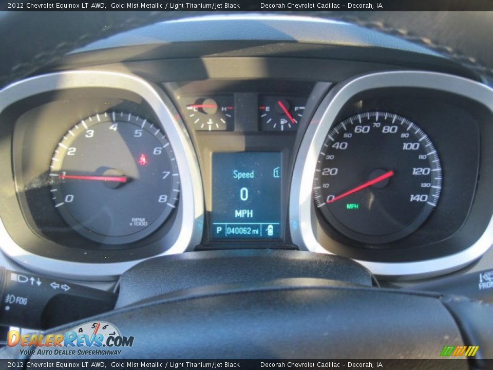 2012 Chevrolet Equinox LT AWD Gold Mist Metallic / Light Titanium/Jet Black Photo #11