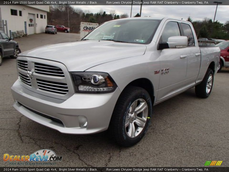 2014 Ram 1500 Sport Quad Cab 4x4 Bright Silver Metallic / Black Photo #2