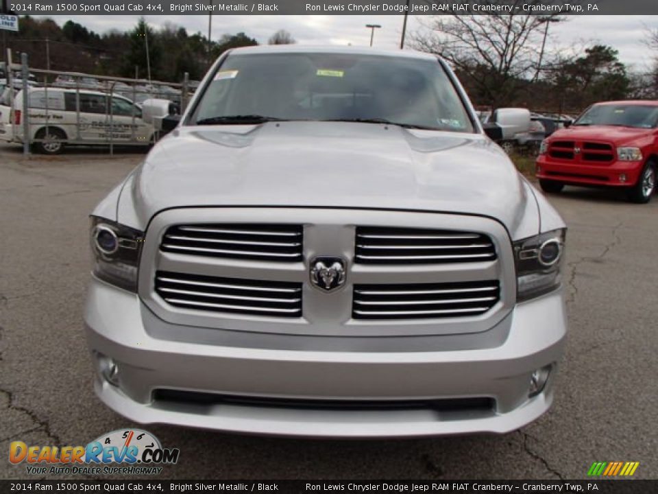 2014 Ram 1500 Sport Quad Cab 4x4 Bright Silver Metallic / Black Photo #3