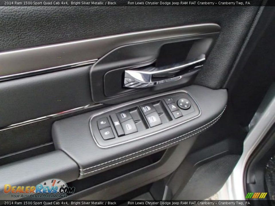 2014 Ram 1500 Sport Quad Cab 4x4 Bright Silver Metallic / Black Photo #13