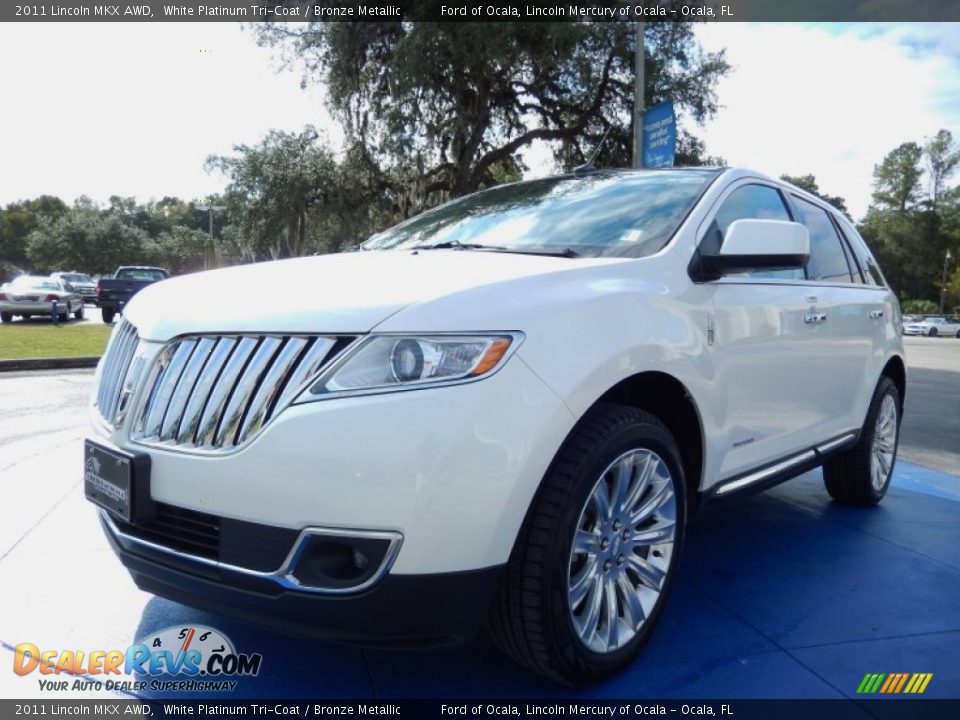 2011 Lincoln MKX AWD White Platinum Tri-Coat / Bronze Metallic Photo #1