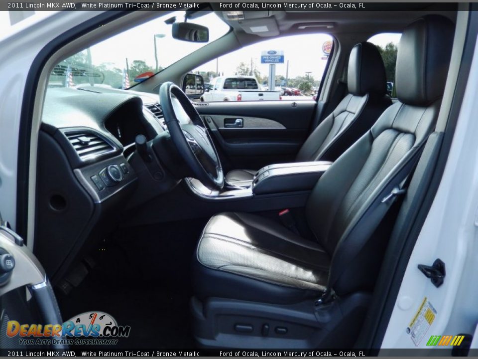 2011 Lincoln MKX AWD White Platinum Tri-Coat / Bronze Metallic Photo #12