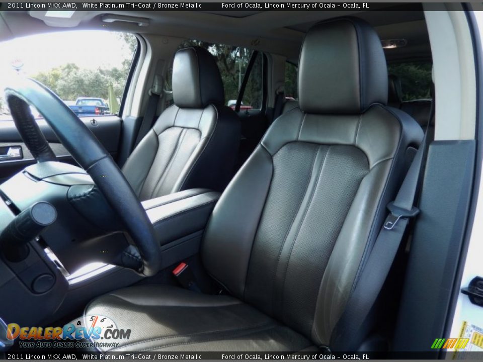 2011 Lincoln MKX AWD White Platinum Tri-Coat / Bronze Metallic Photo #13