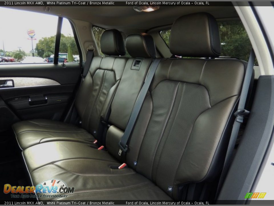 2011 Lincoln MKX AWD White Platinum Tri-Coat / Bronze Metallic Photo #16