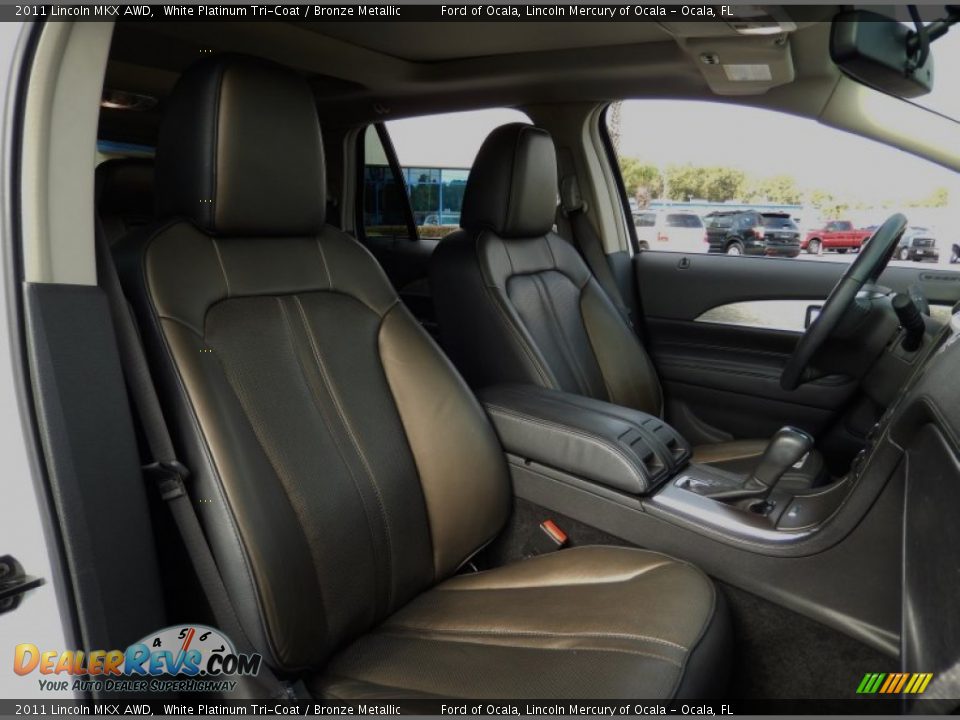 2011 Lincoln MKX AWD White Platinum Tri-Coat / Bronze Metallic Photo #18