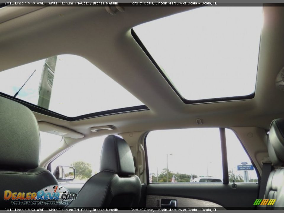 2011 Lincoln MKX AWD White Platinum Tri-Coat / Bronze Metallic Photo #19