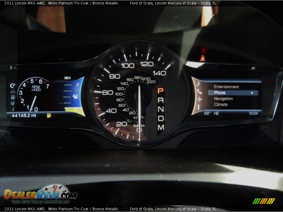 2011 Lincoln MKX AWD White Platinum Tri-Coat / Bronze Metallic Photo #22