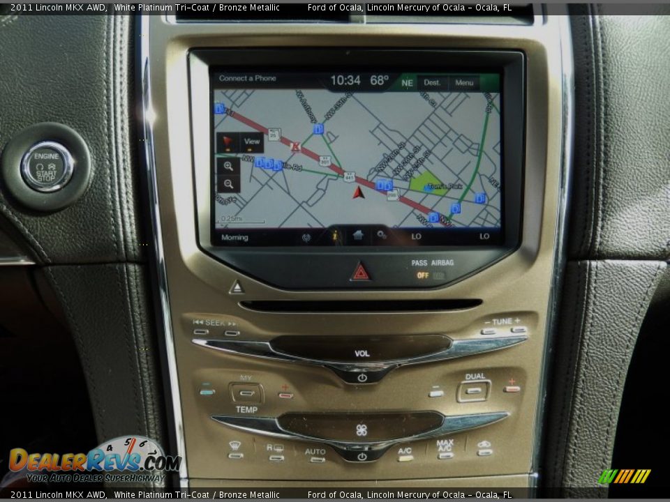 2011 Lincoln MKX AWD White Platinum Tri-Coat / Bronze Metallic Photo #23