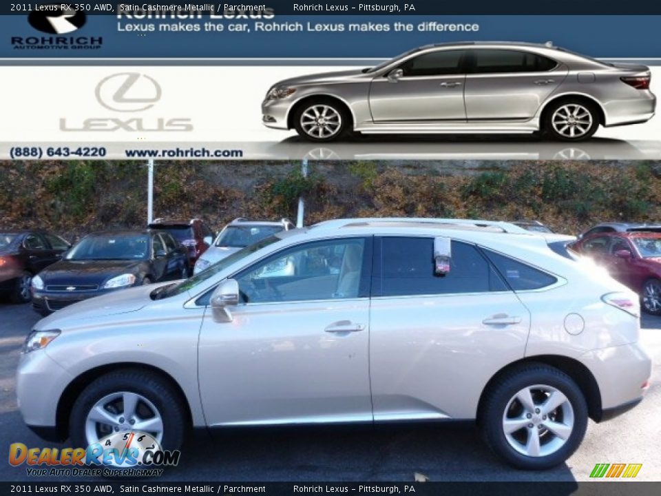 2011 Lexus RX 350 AWD Satin Cashmere Metallic / Parchment Photo #1