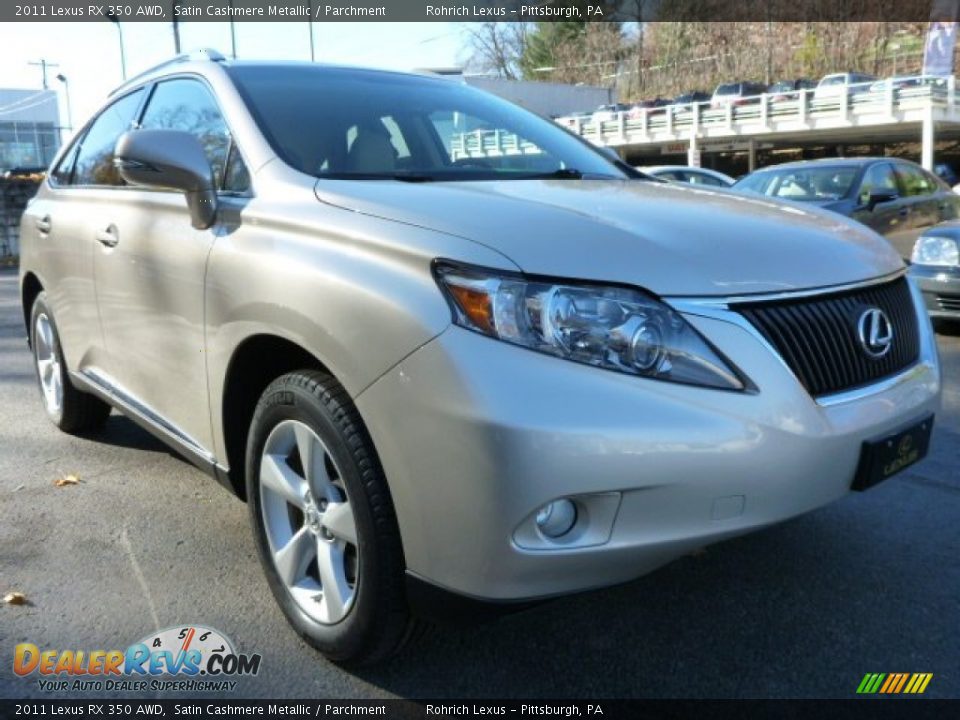 2011 Lexus RX 350 AWD Satin Cashmere Metallic / Parchment Photo #3