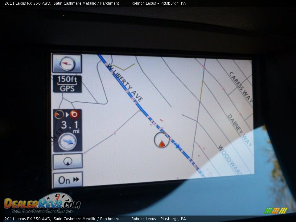 2011 Lexus RX 350 AWD Satin Cashmere Metallic / Parchment Photo #7