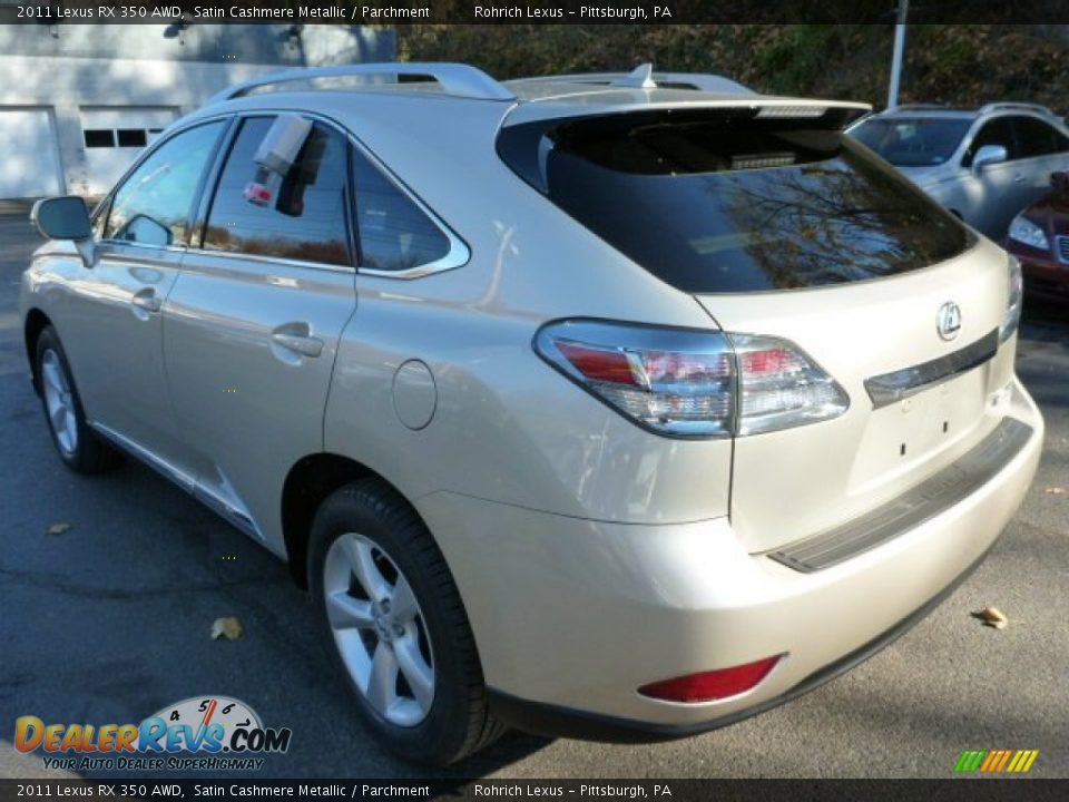 2011 Lexus RX 350 AWD Satin Cashmere Metallic / Parchment Photo #9