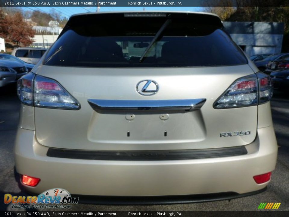 2011 Lexus RX 350 AWD Satin Cashmere Metallic / Parchment Photo #10
