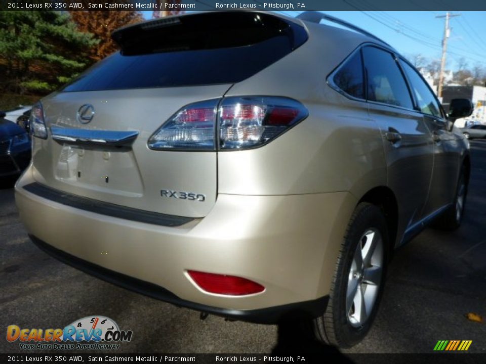 2011 Lexus RX 350 AWD Satin Cashmere Metallic / Parchment Photo #11