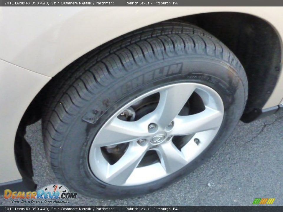 2011 Lexus RX 350 AWD Satin Cashmere Metallic / Parchment Photo #17