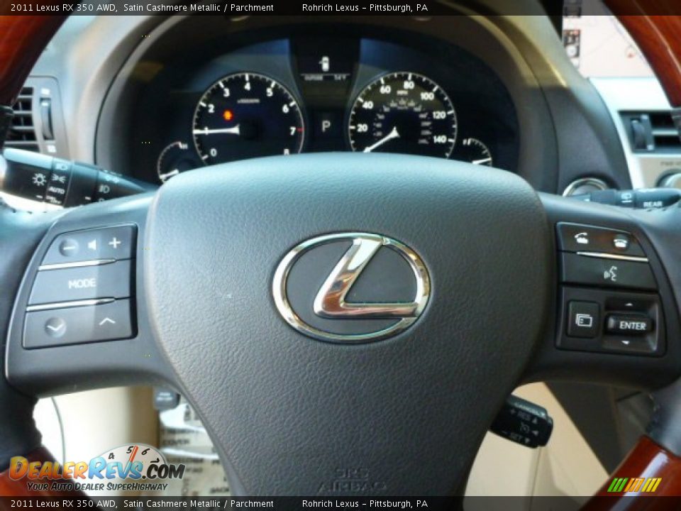2011 Lexus RX 350 AWD Satin Cashmere Metallic / Parchment Photo #20