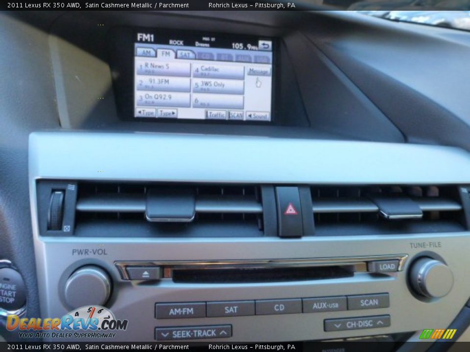 2011 Lexus RX 350 AWD Satin Cashmere Metallic / Parchment Photo #23