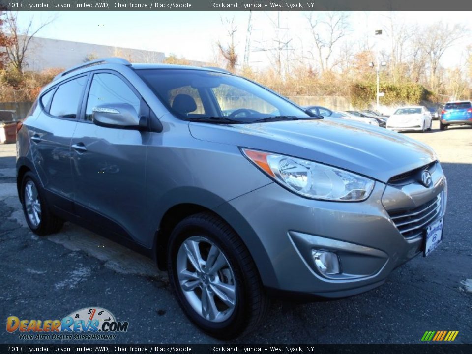2013 Hyundai Tucson Limited AWD Chai Bronze / Black/Saddle Photo #3