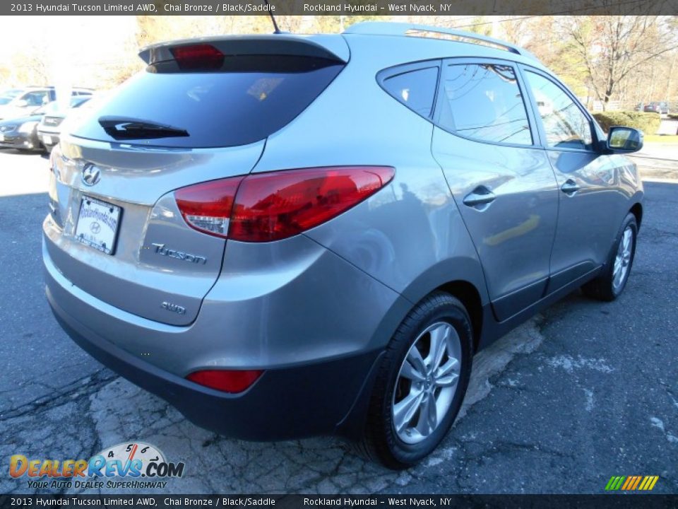 2013 Hyundai Tucson Limited AWD Chai Bronze / Black/Saddle Photo #4