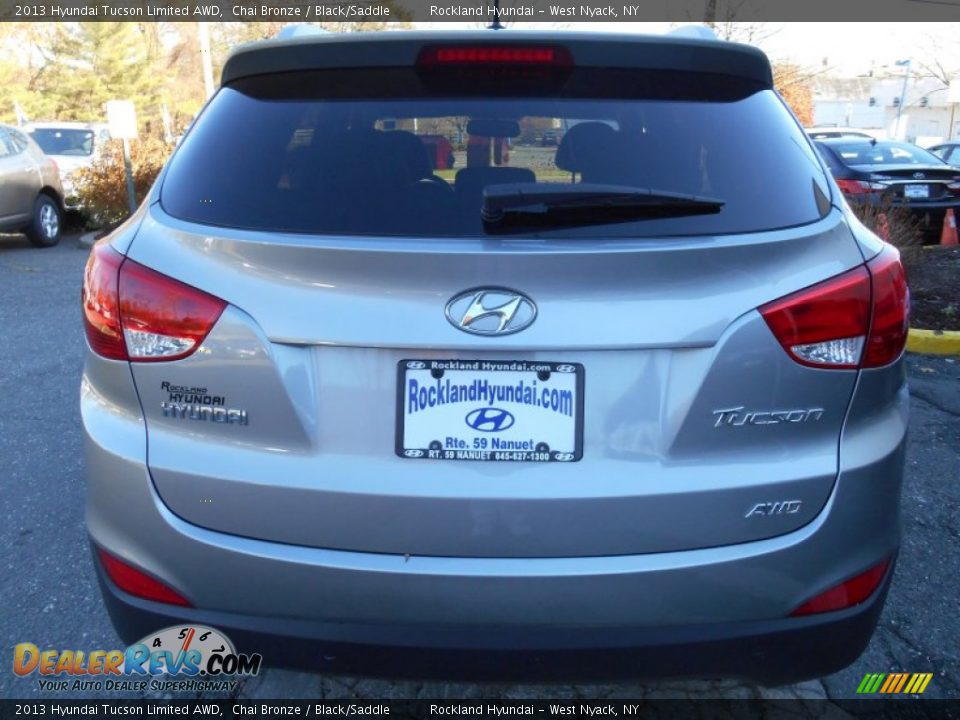 2013 Hyundai Tucson Limited AWD Chai Bronze / Black/Saddle Photo #5