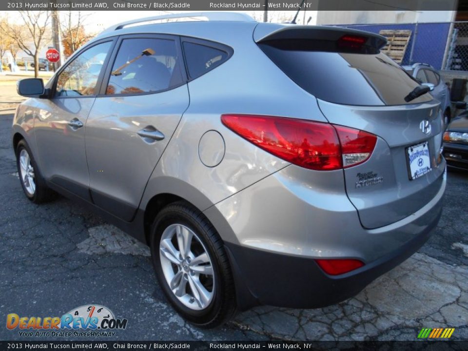 2013 Hyundai Tucson Limited AWD Chai Bronze / Black/Saddle Photo #6