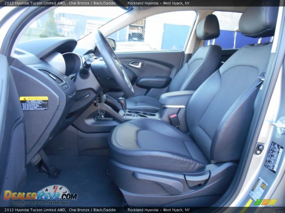 2013 Hyundai Tucson Limited AWD Chai Bronze / Black/Saddle Photo #9