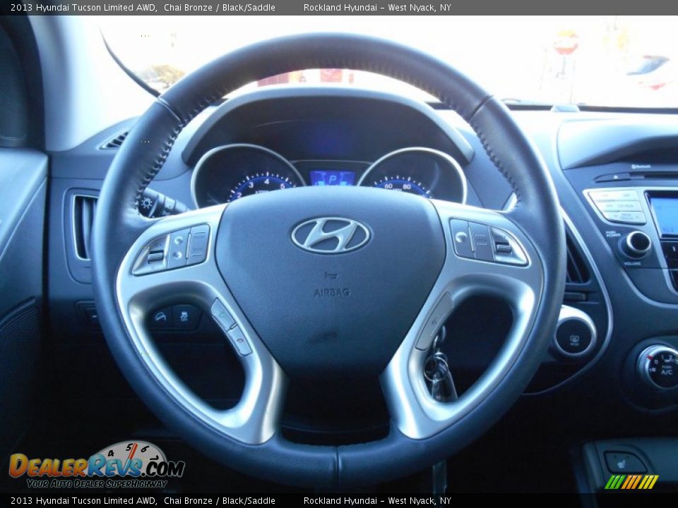 2013 Hyundai Tucson Limited AWD Chai Bronze / Black/Saddle Photo #11