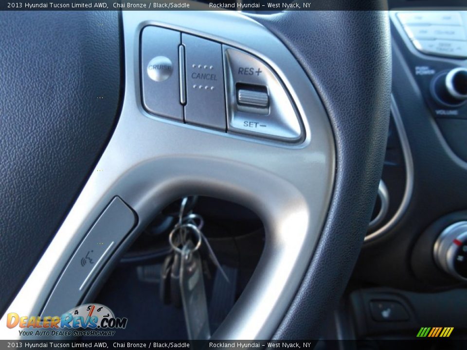 2013 Hyundai Tucson Limited AWD Chai Bronze / Black/Saddle Photo #13