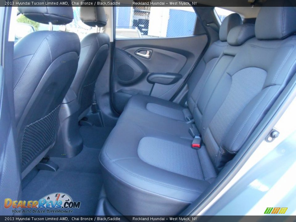 2013 Hyundai Tucson Limited AWD Chai Bronze / Black/Saddle Photo #17
